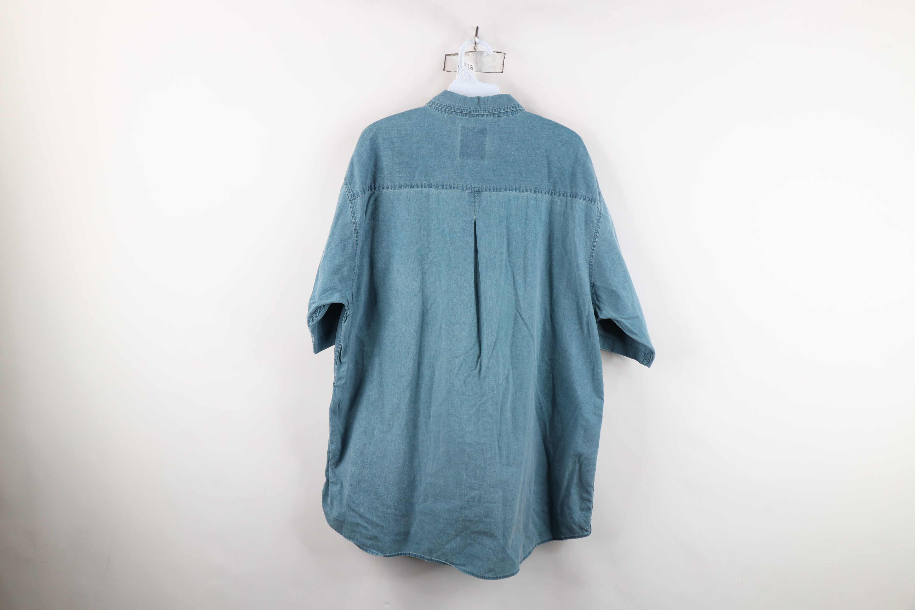 Vintage Vintage 90s Streetwear Baggy Fit Collared Button Down Shirt Size US L / EU 52-54 / 3 - 13 Thumbnail