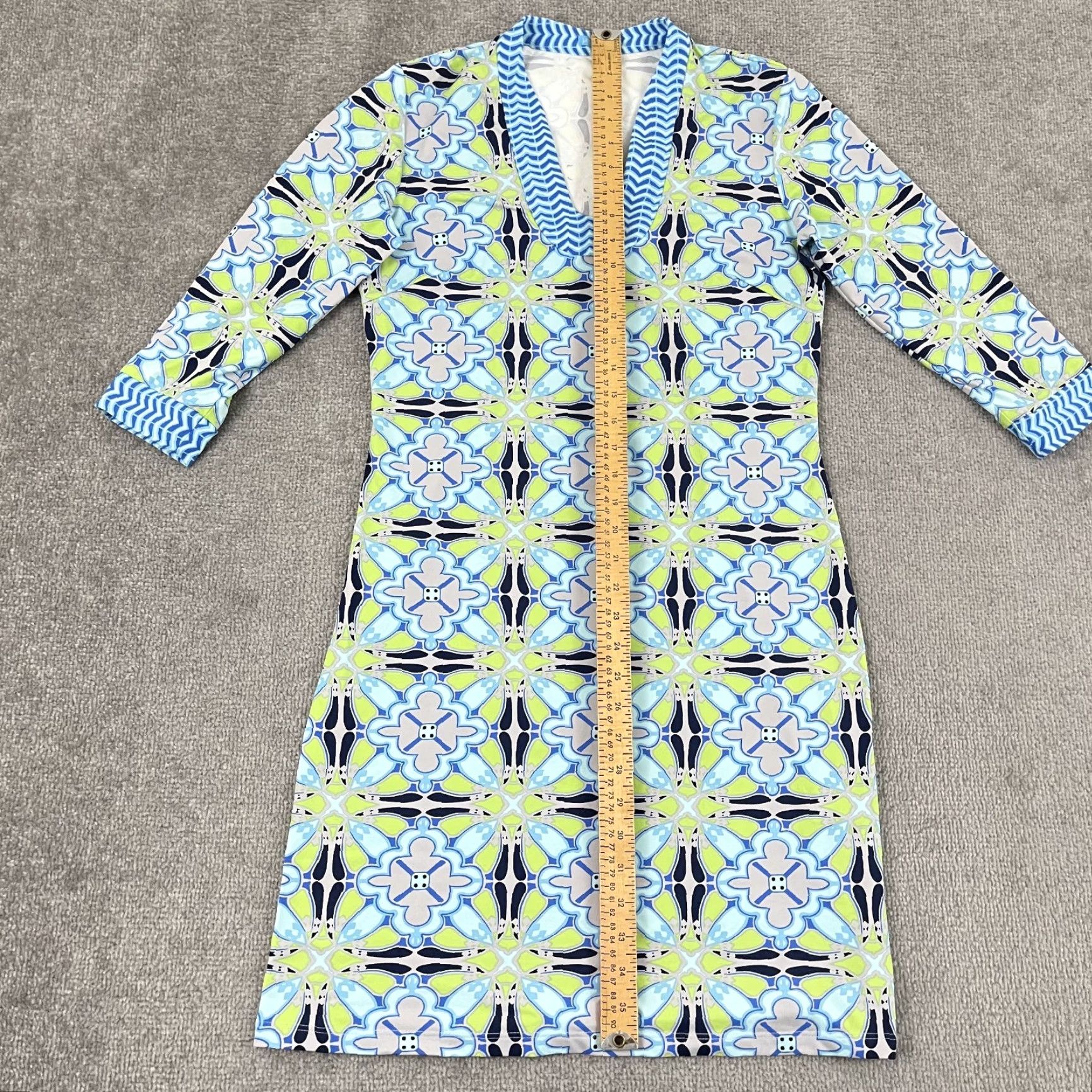 J.McLaughlin J. McLaughlin Sheath Dress Womens Small MultiColor Abstract Catalina Cloth Mini Size S / US 4 / IT 40 - 3 Thumbnail