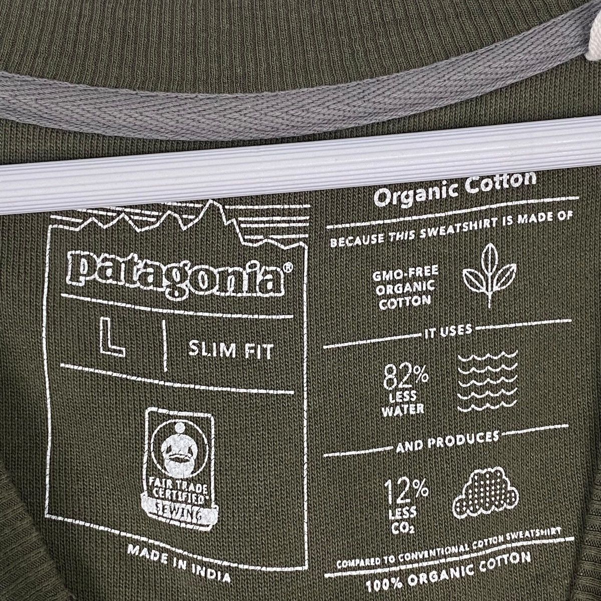 Other Vintage Patagonia Sweatshirt Crewneck Back Hit Olive Green Size US L / EU 52-54 / 3 - 7 Thumbnail