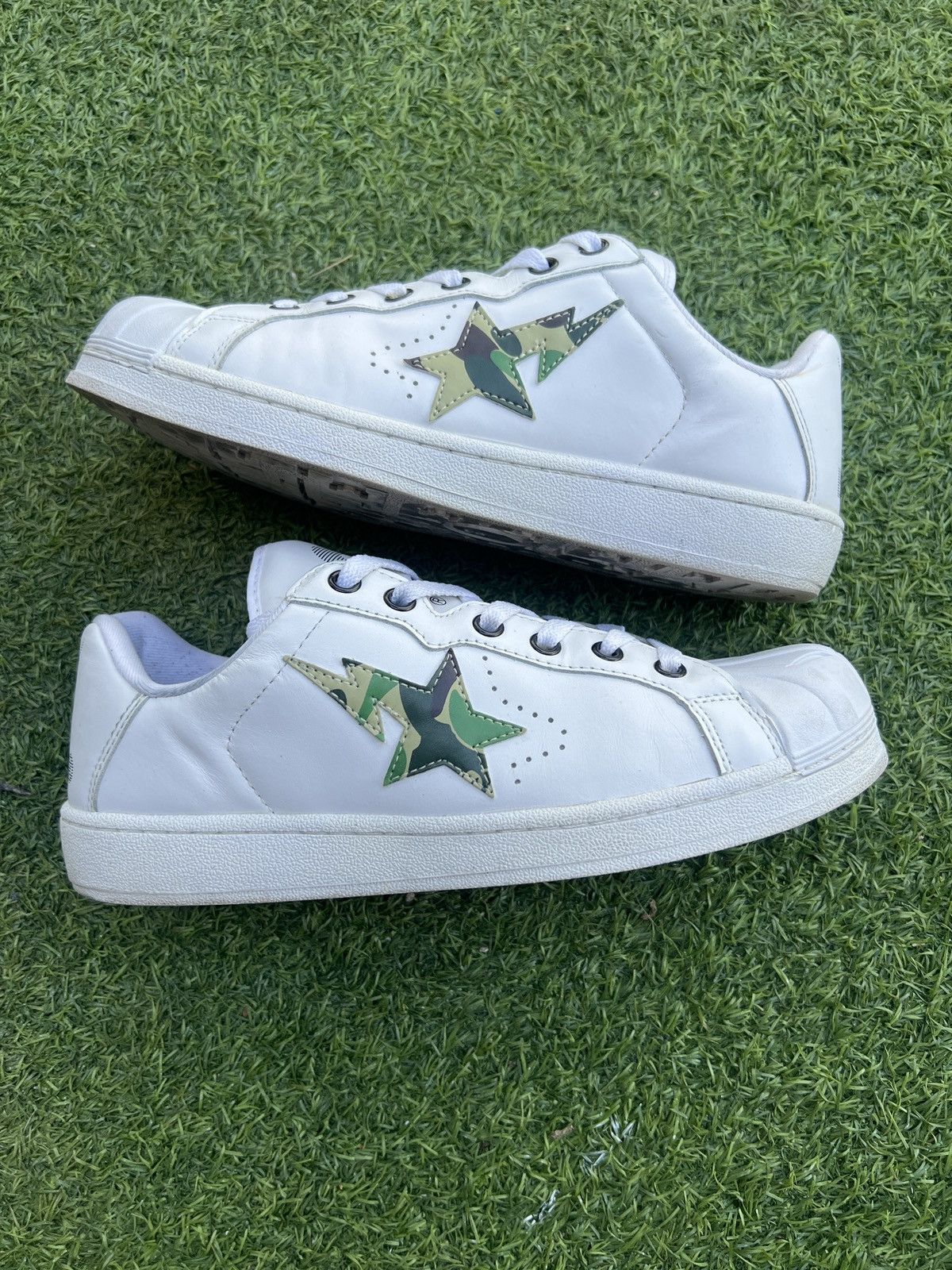 Bape 🦧Bape Skull Sta Camo Green Size US 10 / EU 43 - 2 Thumbnail