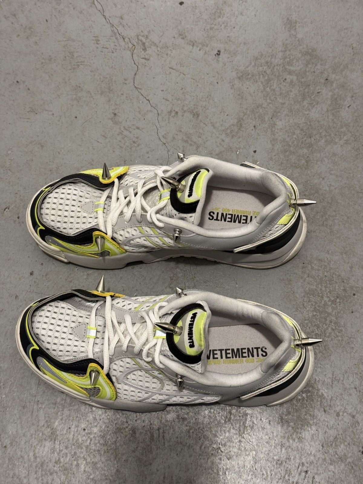 Reebok × Vetements *RARE* VETEMENTS DEMNA RUNWAY REEBOK SPIKE RUNNERS SNEAKERS Size US 8 / EU 41 - 5 Thumbnail
