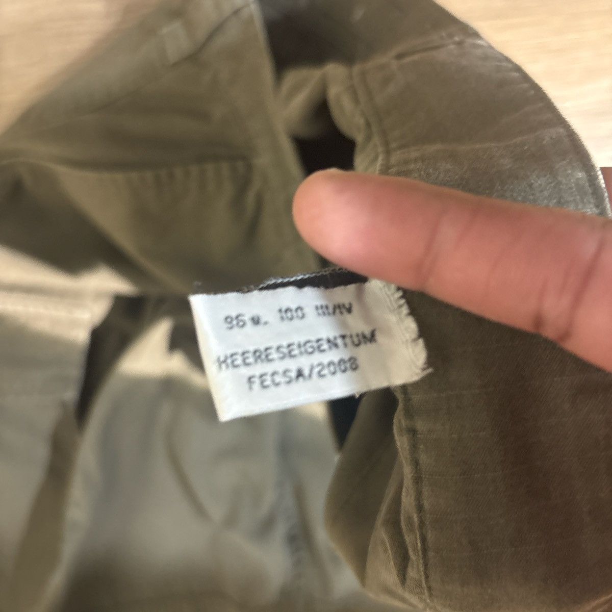 Vintage Vintage Austrian Military Olive Green Cargo Pants Size 34 Size US 34 / EU 50 - 4 Thumbnail