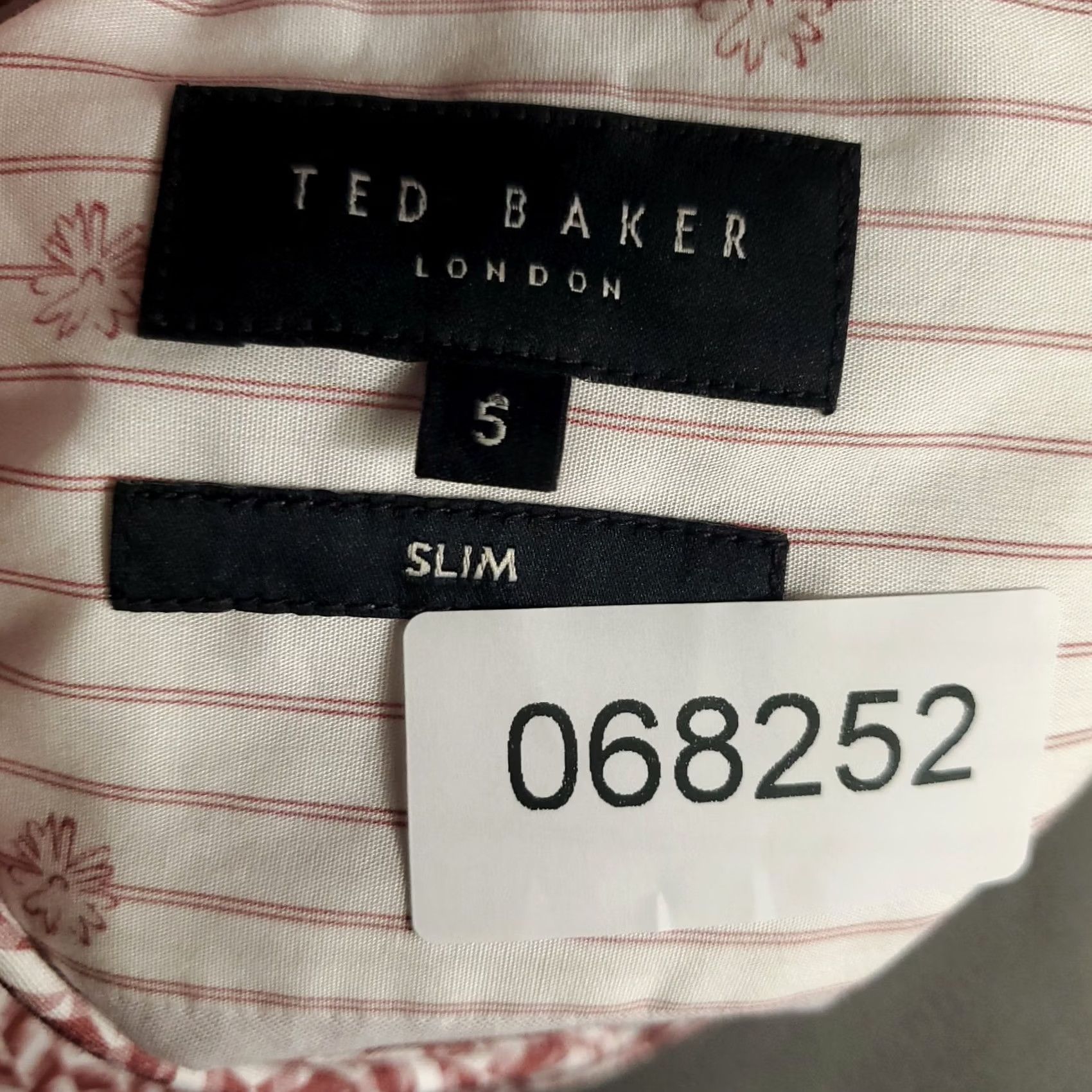 Ted Baker Ted Baker London Shirt Mens Size 5 Slim Fit Geometric Button Up Short Sleeve Size US S / EU 44-46 / 1 - 7 Thumbnail