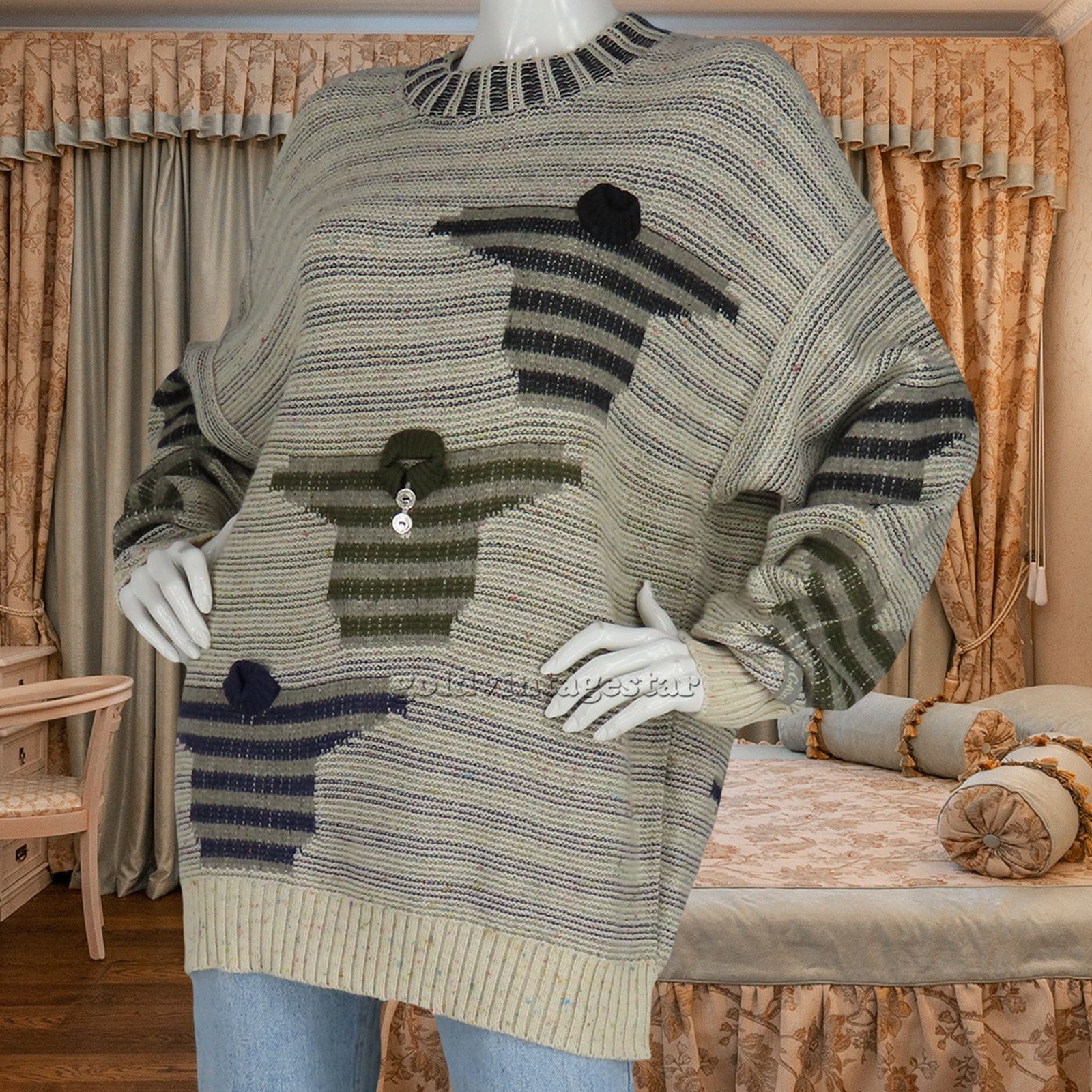 Carlo Colucci Vintage Carlo Colucci Pullover Jumper 3D Wool Knit Sweater Size XL / US 12-14 / IT 48-50 - 9 Thumbnail