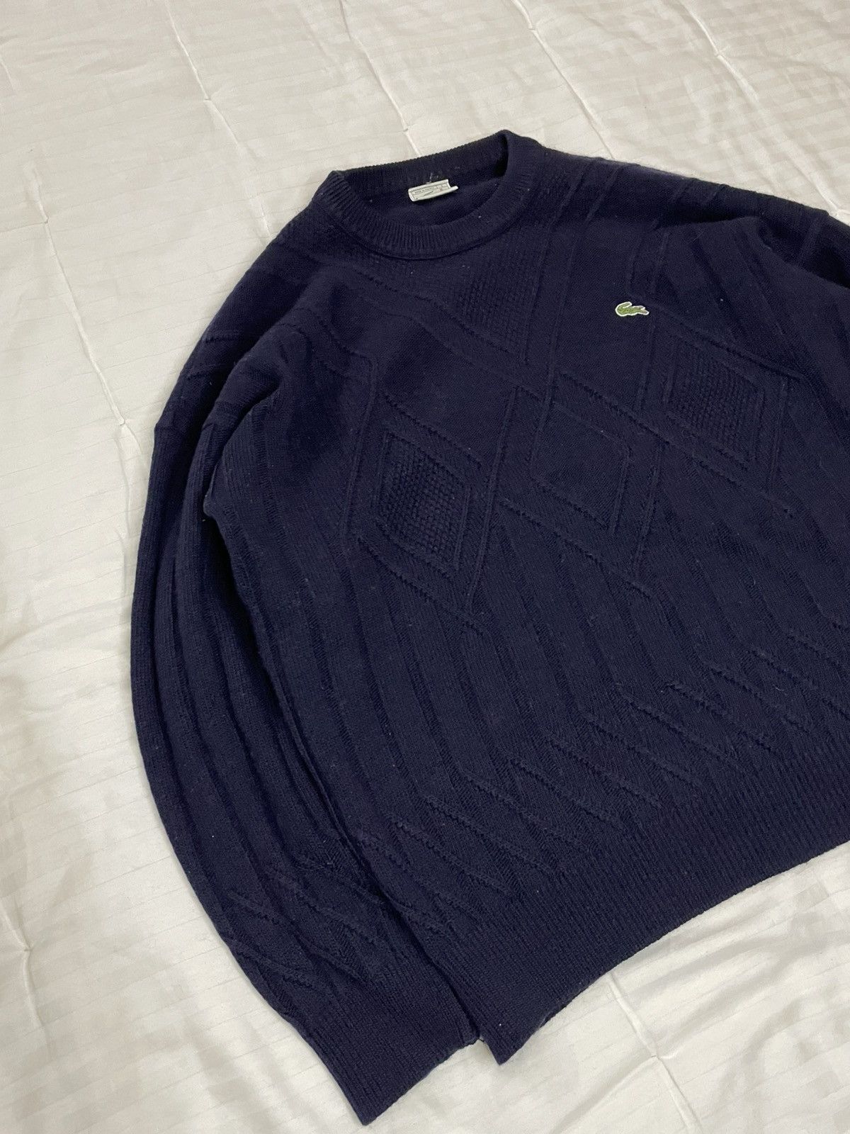 Lacoste Vintage Rare Archive Lacoste Patterned Knight Sweater Size US XL / EU 56 / 4 - 3 Thumbnail