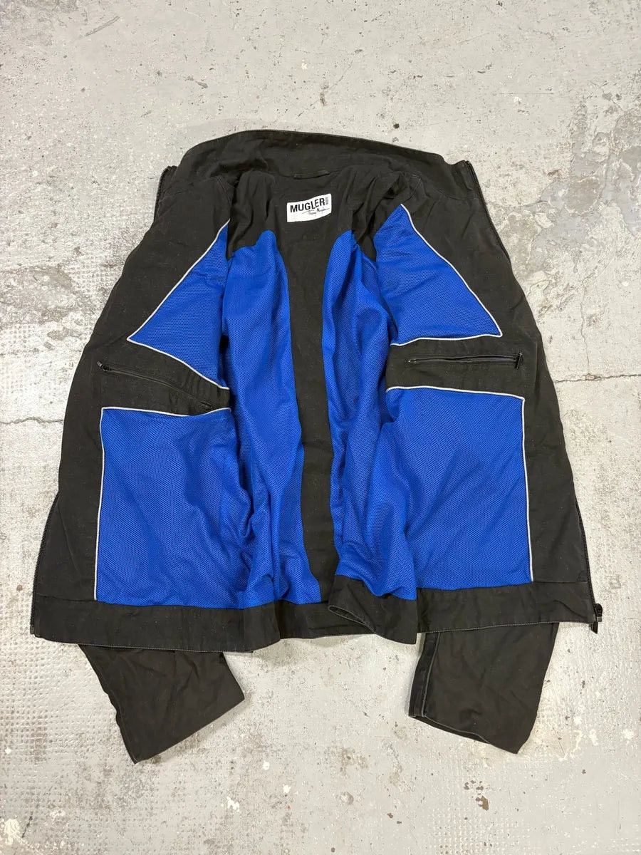 Mugler Mugler Black Front Zips Tactical Jacket Size US M / EU 48-50 / 2 - 3 Thumbnail