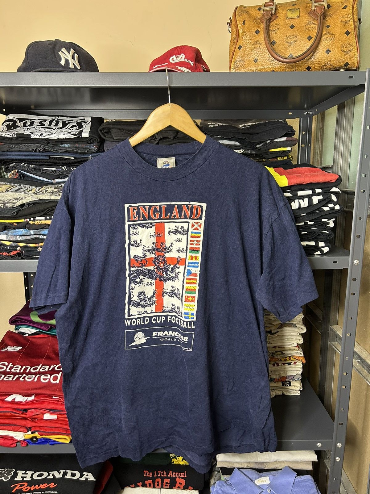 Vintage England France 98 World Cup Tee Vintage Soccer XL Size US XL / EU 56 / 4 - 1 Thumbnail