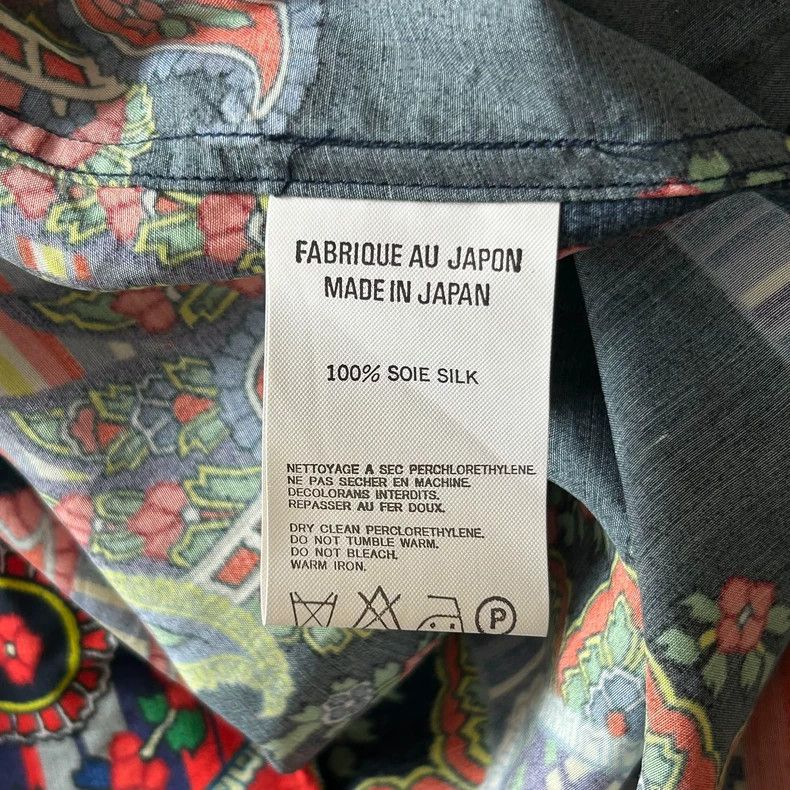 Yohji Yamamoto Yohji Yamamoto 04ss cashew flower printed silk shirt 2502- Size US L / EU 52-54 / 3 - 8 Thumbnail
