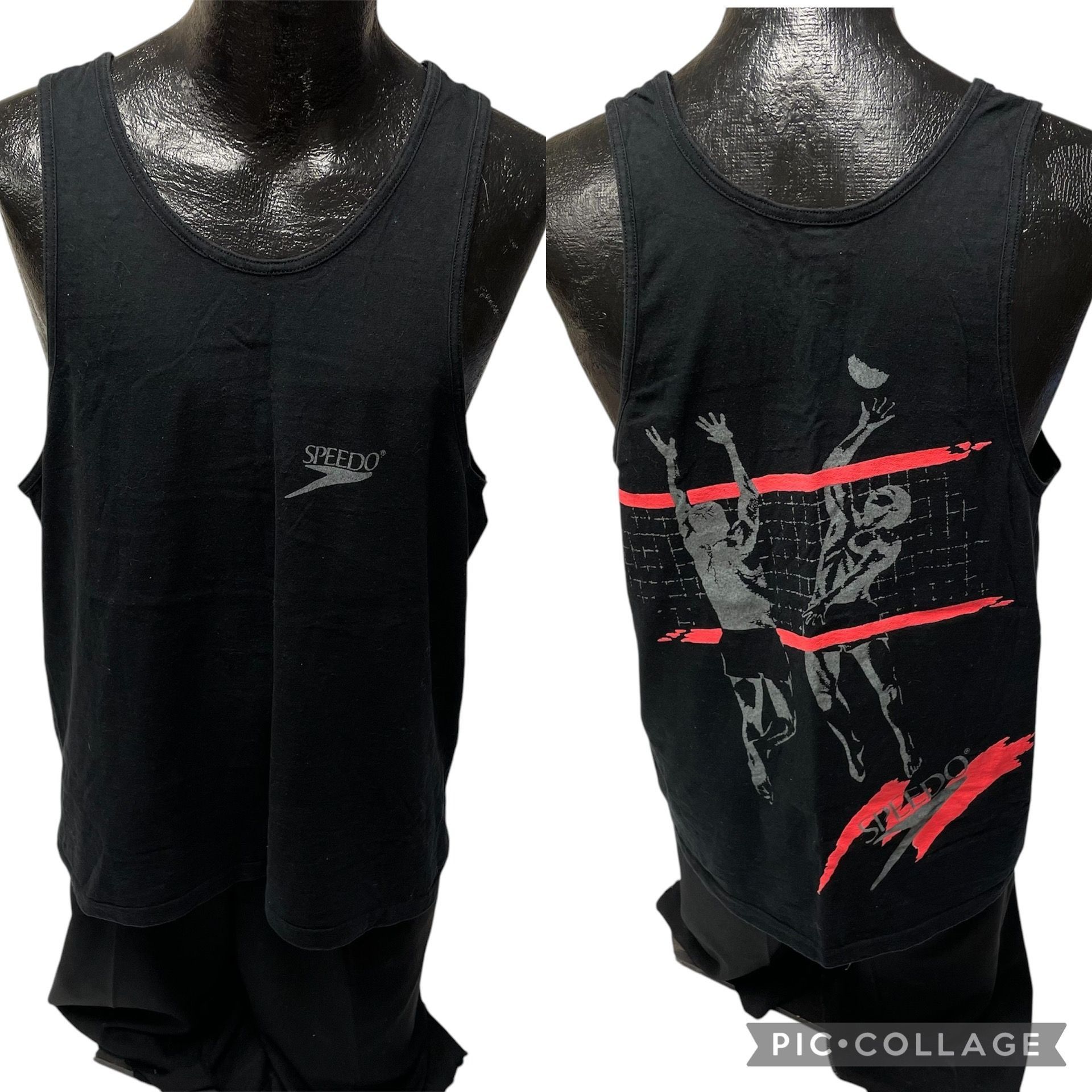 Speedo NOS New Vtg Speedo NEON Tank Top BEACH Volleyball Tank Top Size US XL / EU 56 / 4 - 1 Thumbnail