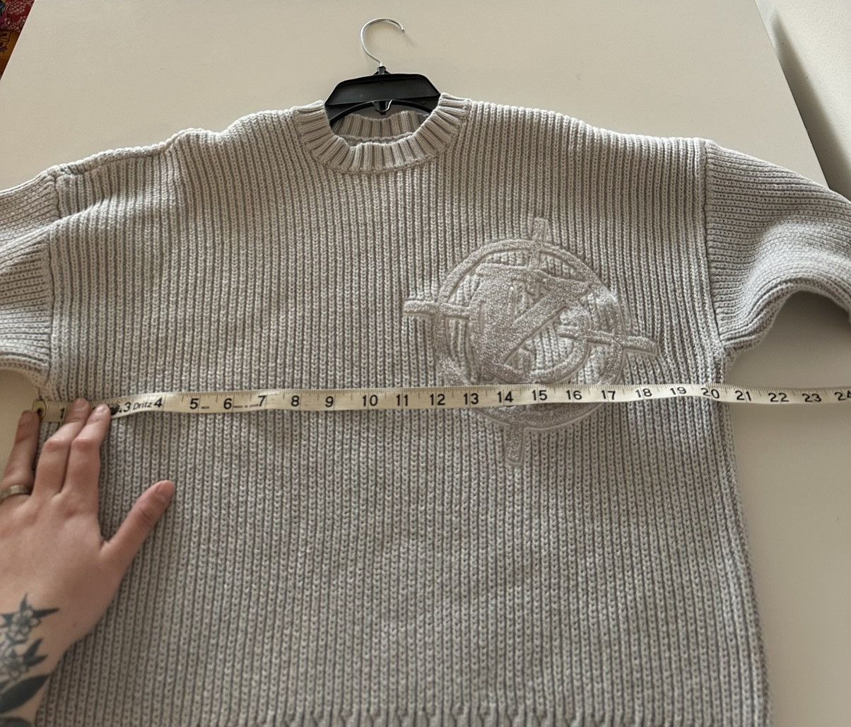Other Vicinity Streetwear V-Logo Knit Sweater Light Grey XS/S Boxy Size US XS / EU 42 / 0 - 3 Thumbnail