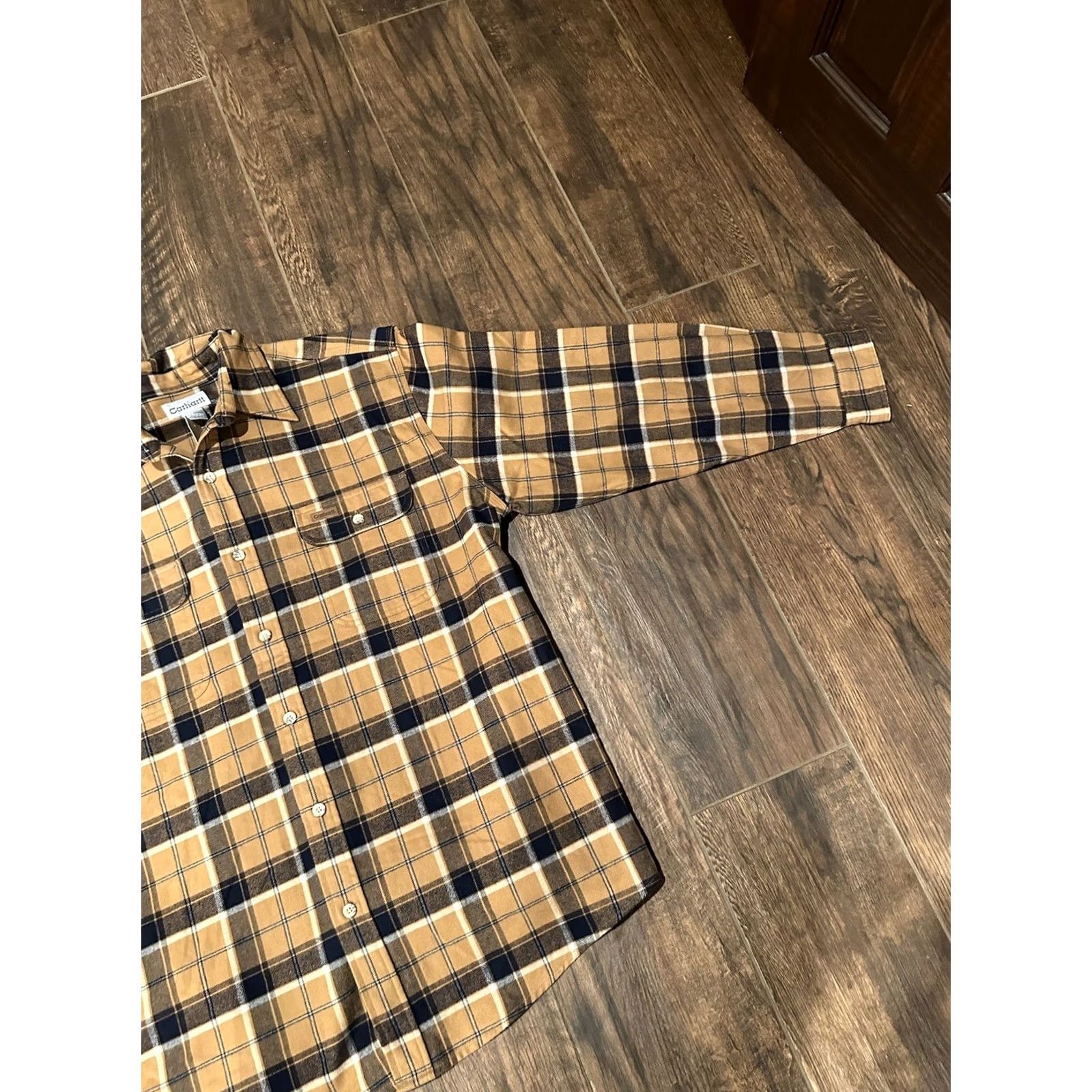Carhartt Carhartt Shirt XL Multicolor Plaid Cotton Flannel Button-Up Men’s Size US XL / EU 56 / 4 - 2 Thumbnail