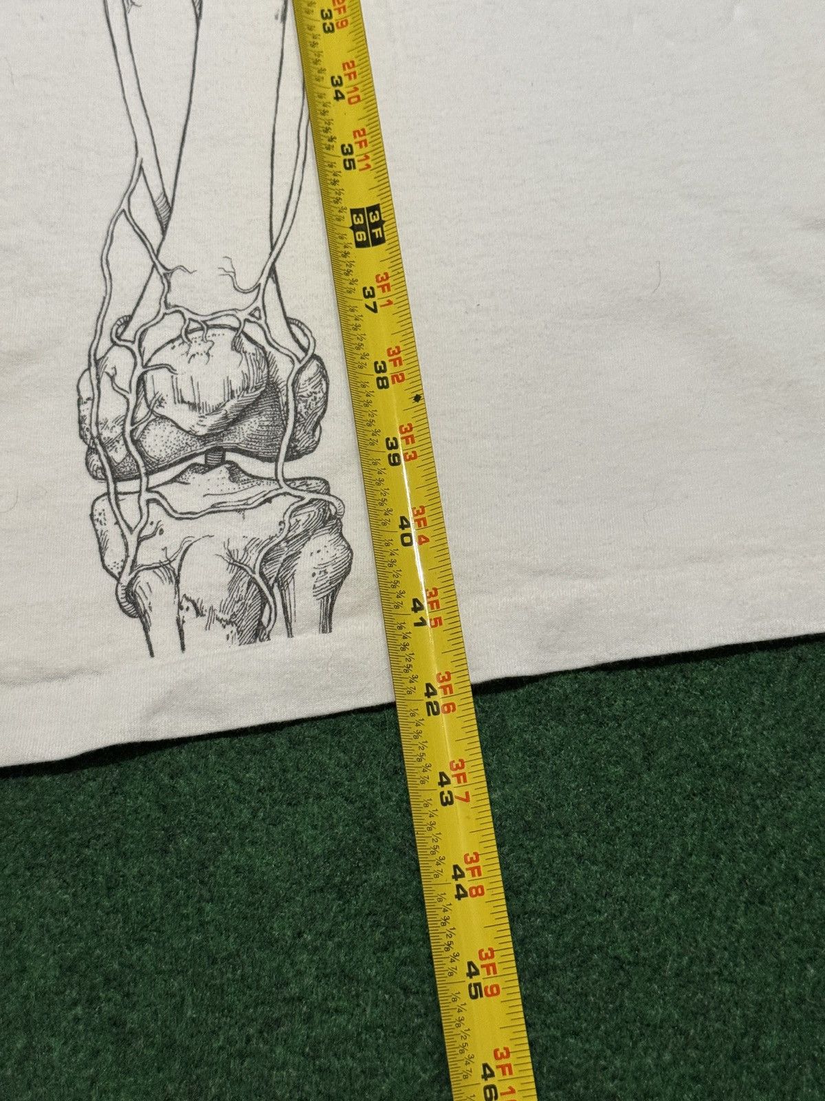 Vintage 90s Skeleton Anatomy Anatomical Halloween Full Length Shirt Size US XL / EU 56 / 4 - 6 Thumbnail