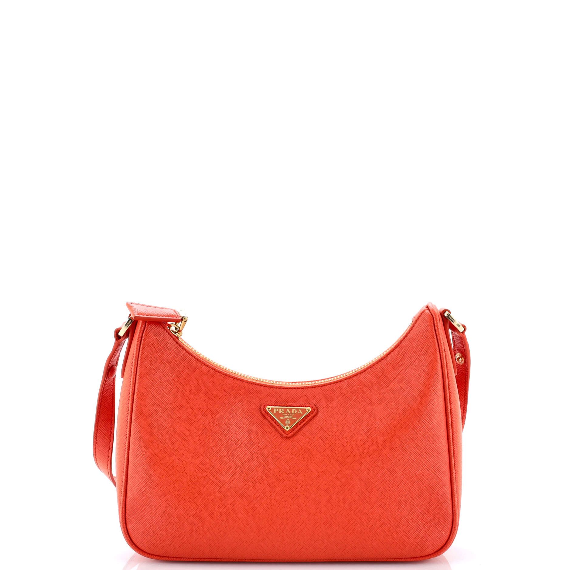 Prada Adjustable Handle Zip Hobo Size ONE SIZE - 1 Thumbnail
