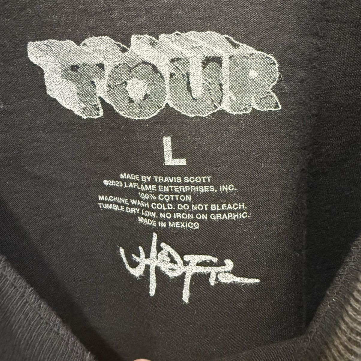 Travis Scott Travis Scott Utopia Circus Maximus 2023 Tour II Tee Black Size US L / EU 52-54 / 3 - 3 Thumbnail