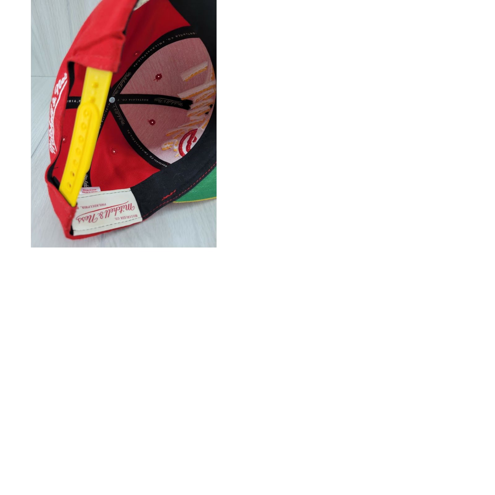 Mitchell & Ness Mitchell & Ness Atlanta Hawks Snapback Hat Men Red Adjustable Snapback 90s G2 Size ONE SIZE - 9 Thumbnail