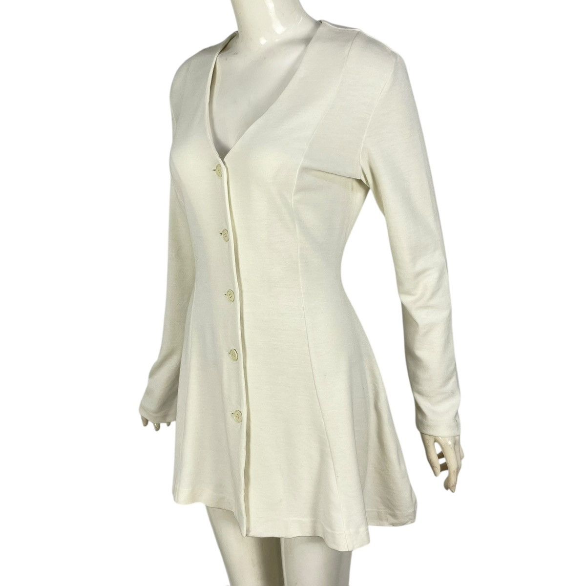 Norma Kamali Vintage 90s Norma Kamali Dress Long Sleeve Button Cardigan Size S / US 4 / IT 40 - 1 Thumbnail