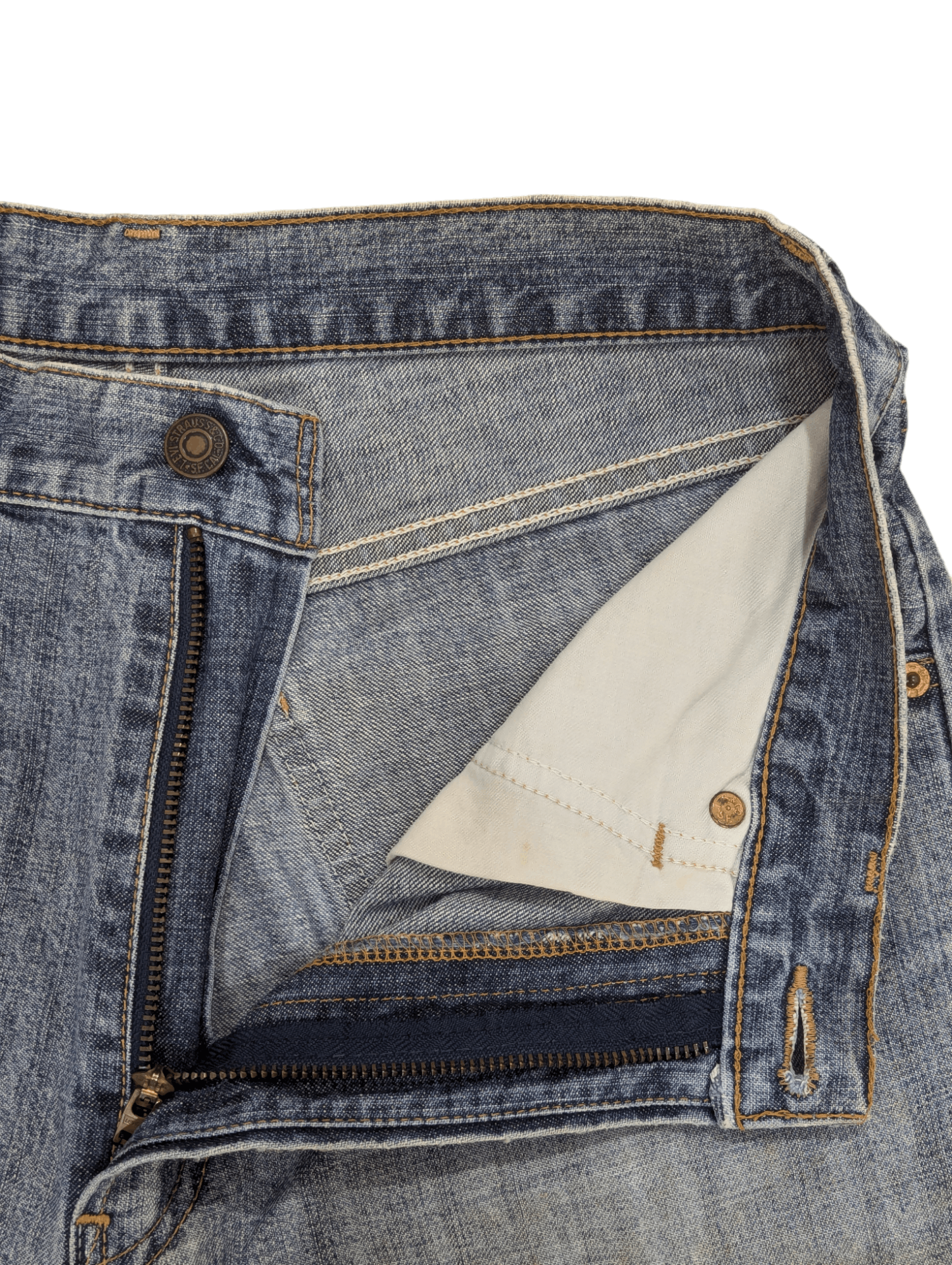 Levi's THRASHED LEVIS 534 DISTRESSED JEANS DENIM Size US 30 / EU 46 - 4 Thumbnail