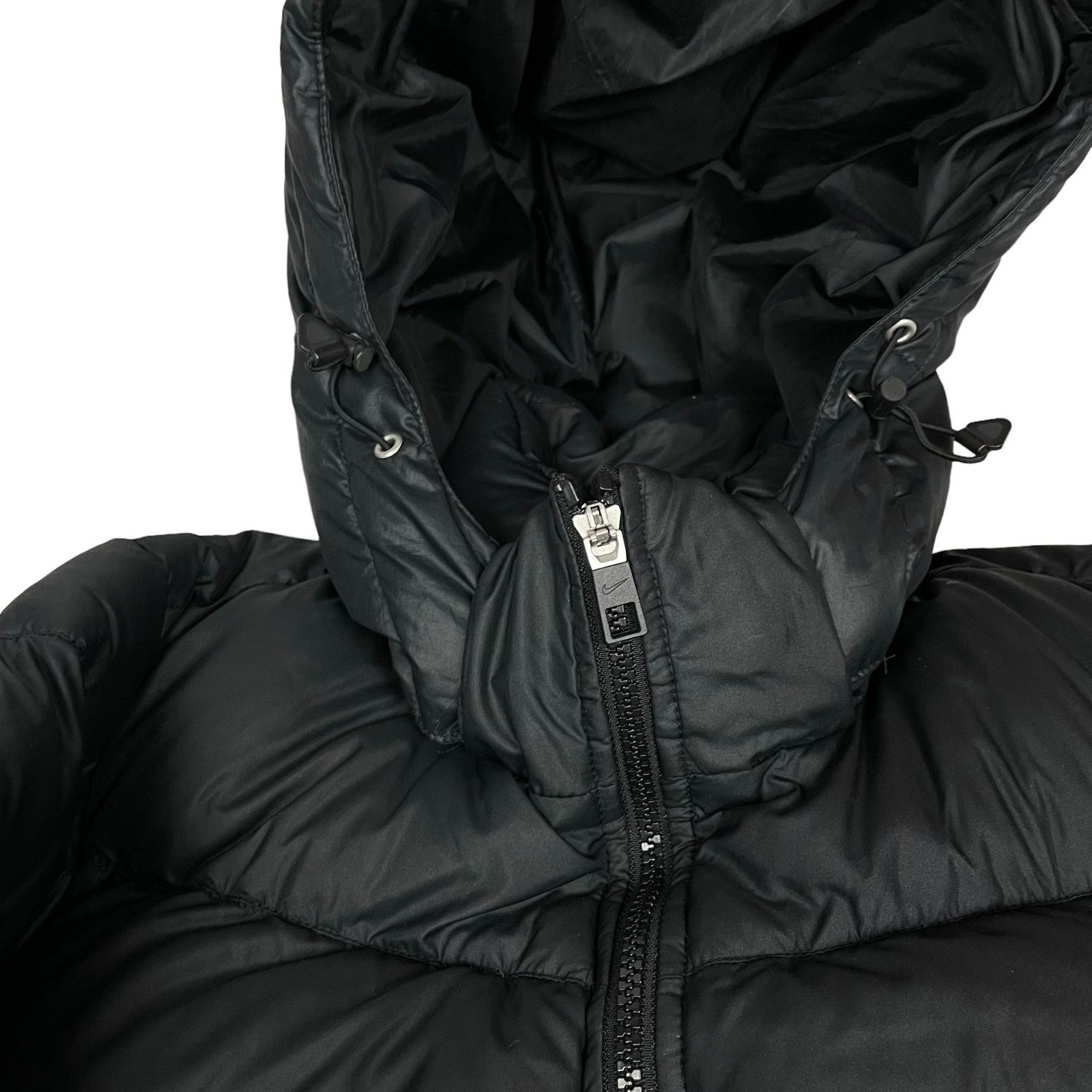 Nike Nike Adult Black Long Sleeve Hooded Full Zip Puffer Jacket M Size US M / EU 48-50 / 2 - 3 Thumbnail