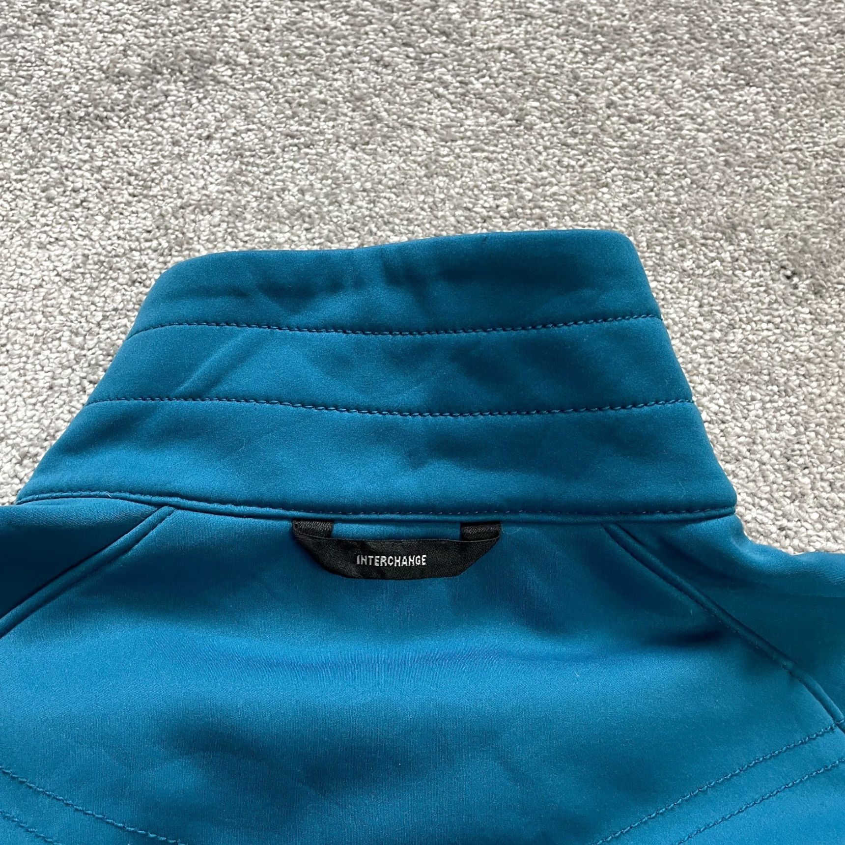 Vintage Columbia Interchange Fleece Jacket Womens Medium Blue Full Zip Pockets High Neck Size M / US 6-8 / IT 42-44 - 3 Thumbnail