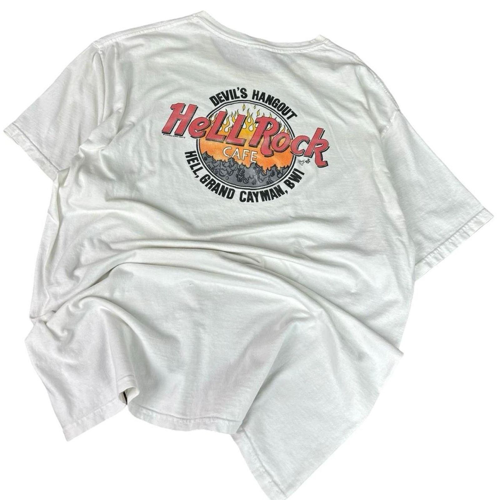 Vintage 90s Hell Graphic T-shirt Size US L / EU 52-54 / 3 - 2 Thumbnail