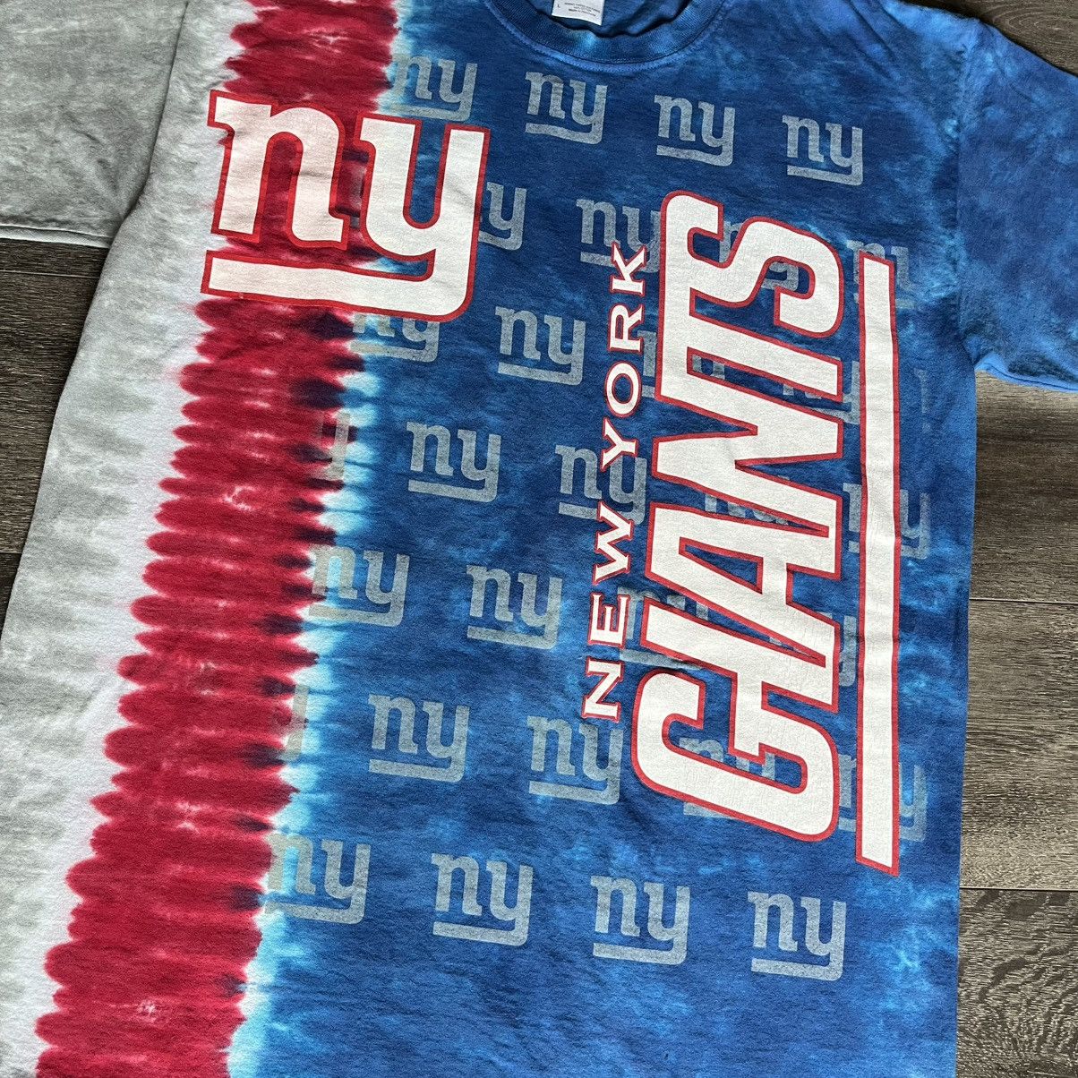 NFL × Vintage Vintage New York Giants Vertical Tie Dye Graphic Logo Tee Size US L / EU 52-54 / 3 - 2 Thumbnail