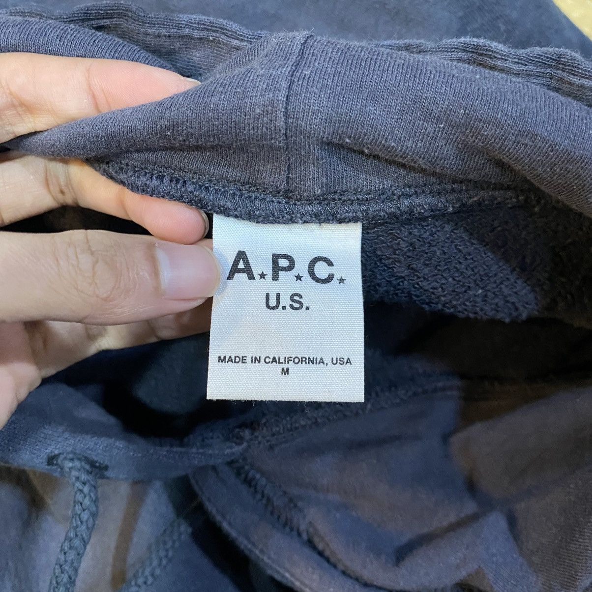 A.P.C. A.P.C. U.S. Hoodie Sweatshirt Streetwear Hype Rare Vintage Size US M / EU 48-50 / 2 - 10 Thumbnail