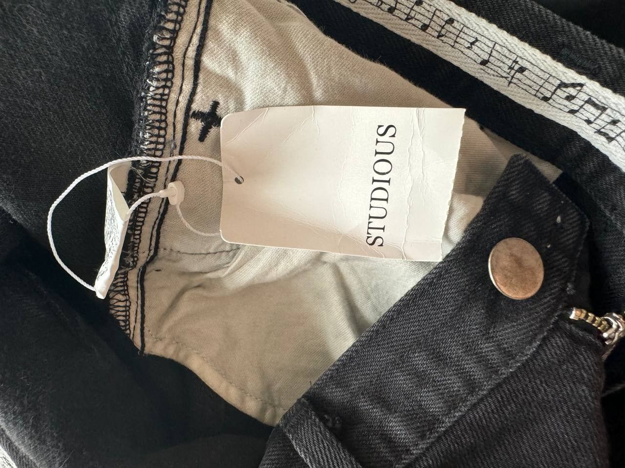 Number (N)ine × STUDIOUS Number Nine Black Distressed Jeans Size US 31 - 6 Thumbnail