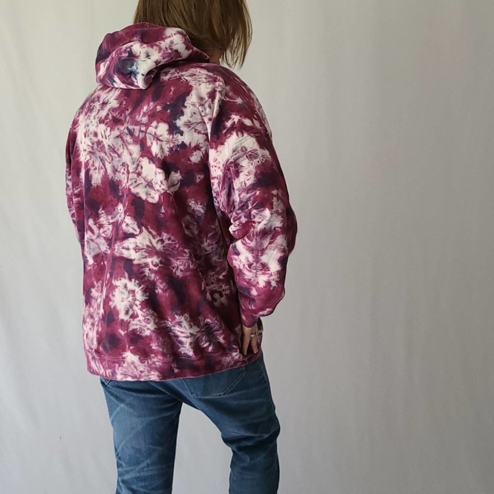 Hanes Oversized Bleached Hoodie tie dye Size XXL / US 16-18 / IT 52-54 - 5 Thumbnail