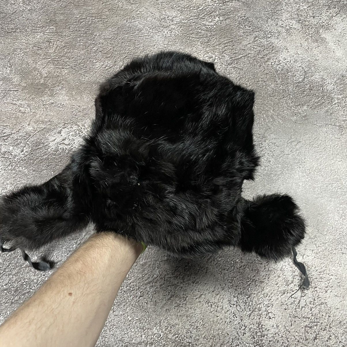 Vintage Vintage 90s Black Mohair Beanie Grunge Alt Streetwear OS Size ONE SIZE - 3 Thumbnail