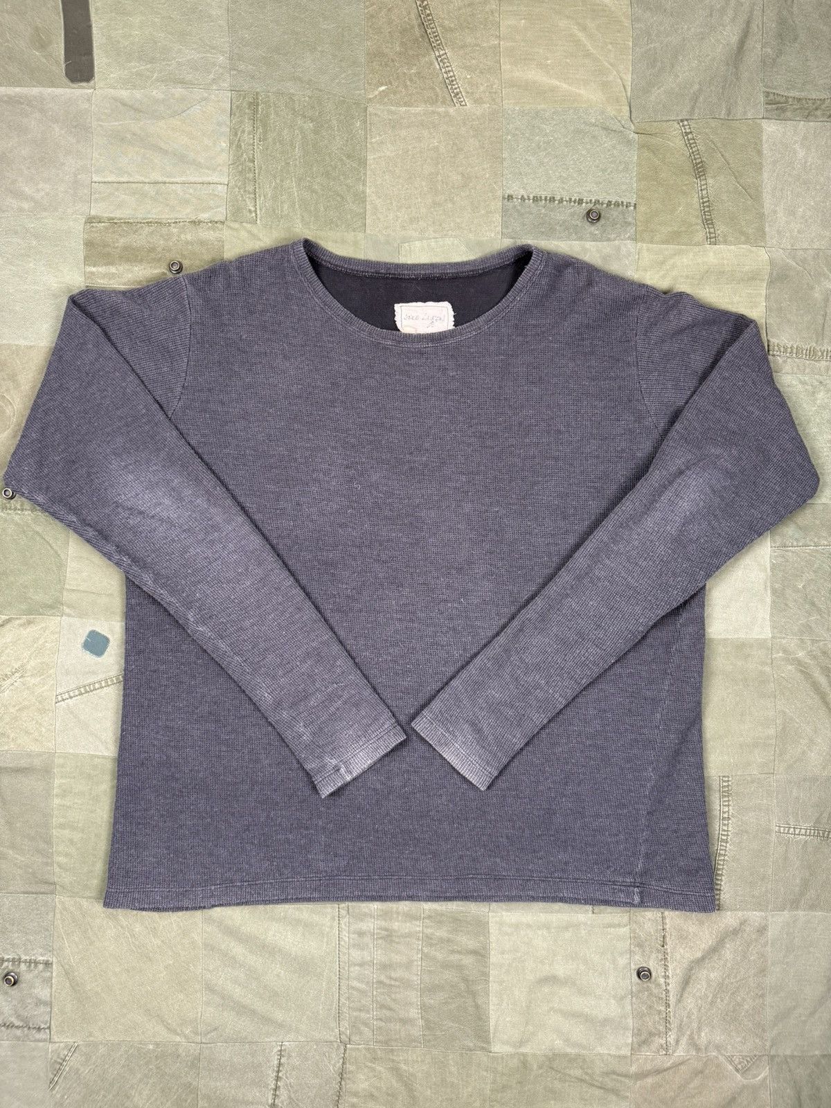 Greg Lauren Flat Back Thermal Longsleeve Tee Size US L / EU 52-54 / 3 - 1 Thumbnail