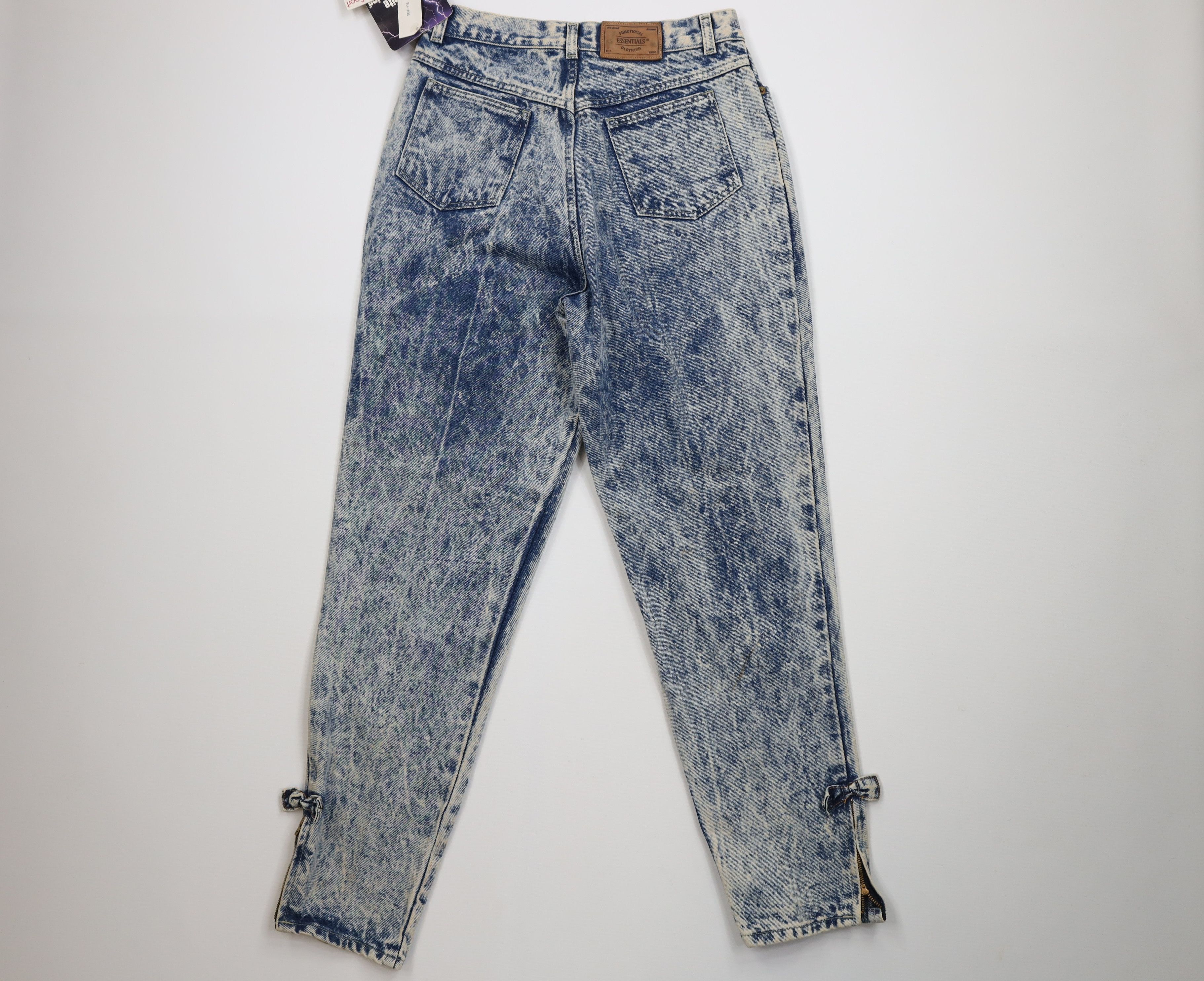 Vintage Deadstock Vintage 80s 90s Streetwear Tie Tapered Leg Jeans Size 34" / US 12 / IT 48 - 14 Thumbnail