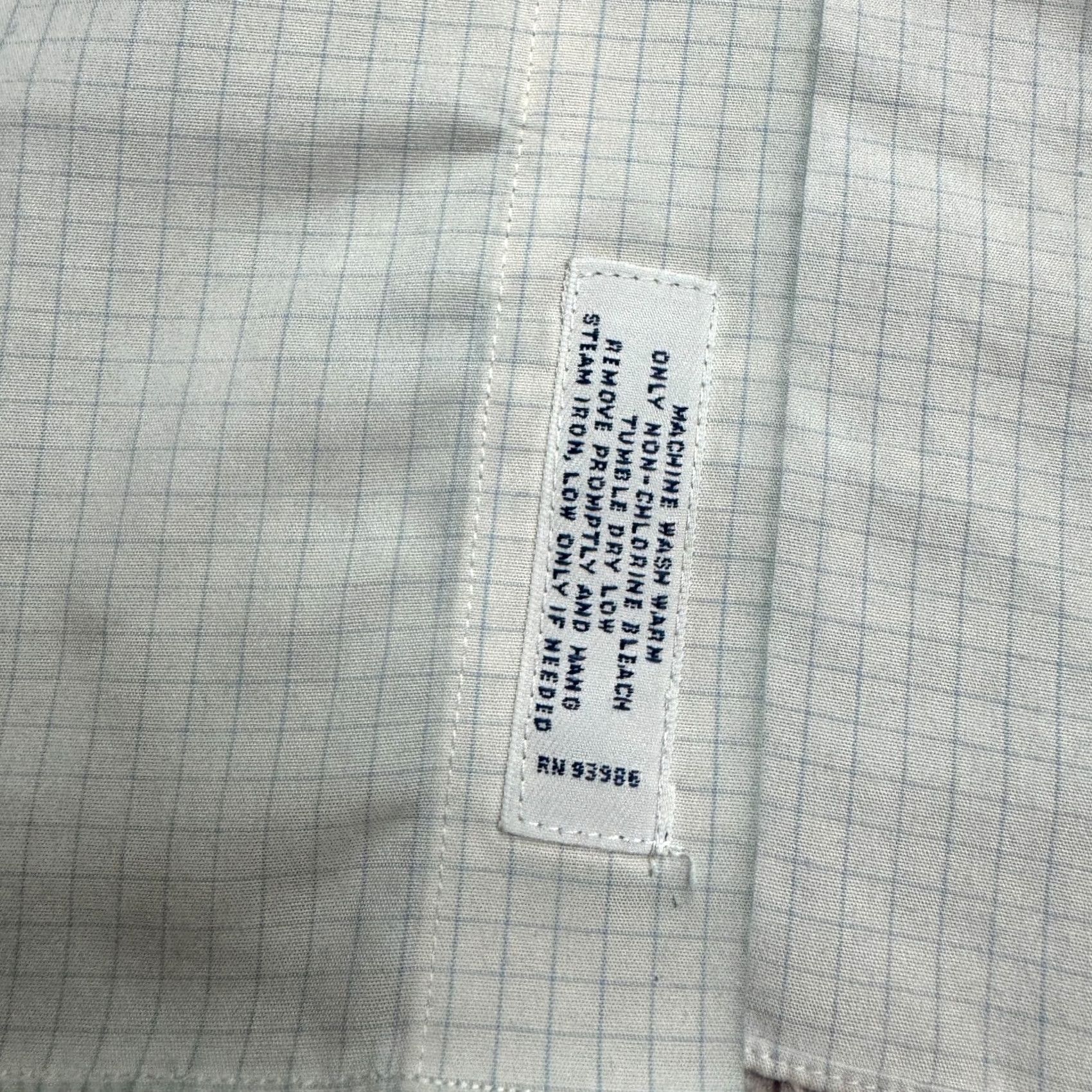 Brooks Brothers Brooks Brothers Dress Shirt Mens 16.5/36 Blue White Check Cotton Non-Iron Regular Size 46R - 7 Thumbnail