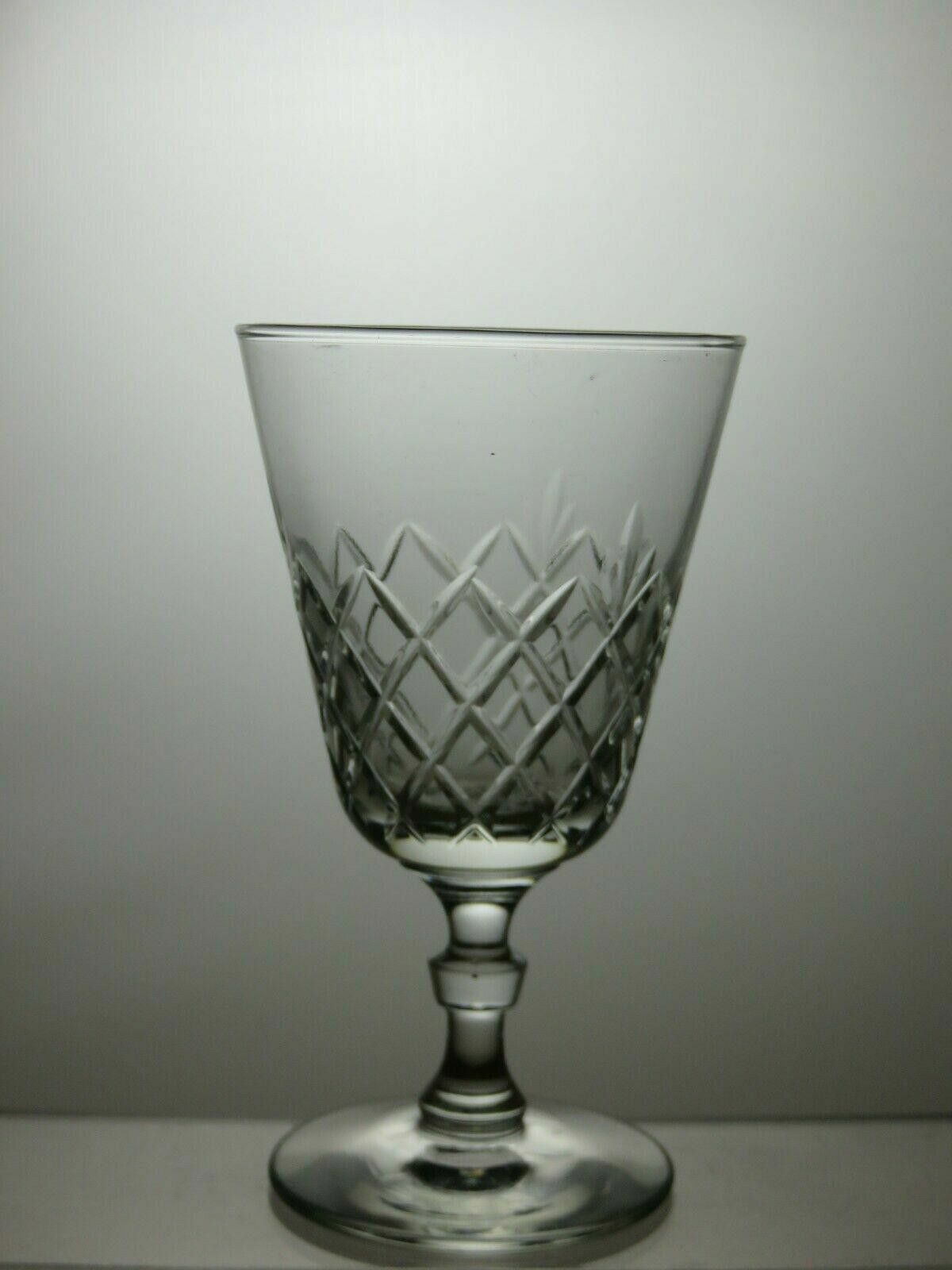 Club Monaco Monarch Crystal Cut Glasses Set Of 6 Wine Glasses 5" Size ONE SIZE - 3 Thumbnail