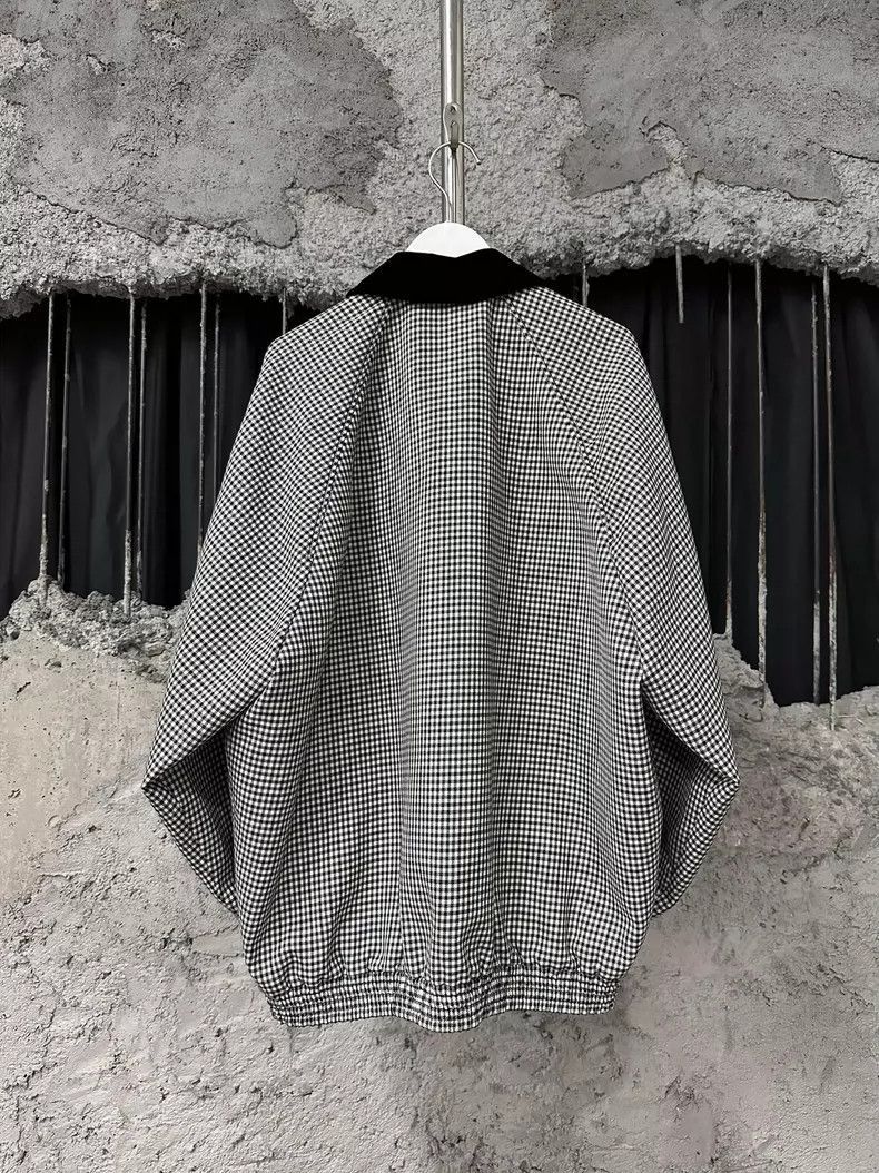 Prada Miumiu Checkered Jacket with Black Collar -2505 Size S / US 4 / IT 40 - 2 Thumbnail