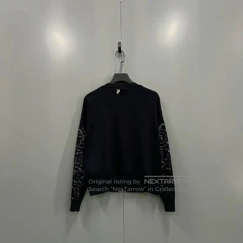 Versace Versace Black Wool Long Sleeve Cardigan . Size M / US 6-8 / IT 42-44 - 2 Thumbnail