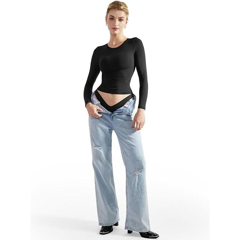 Other SUUKSESS Women Double Lined Fitted Basic Tee Shirts CrewNeck Size XL / US 12-14 / IT 48-50 - 4 Thumbnail