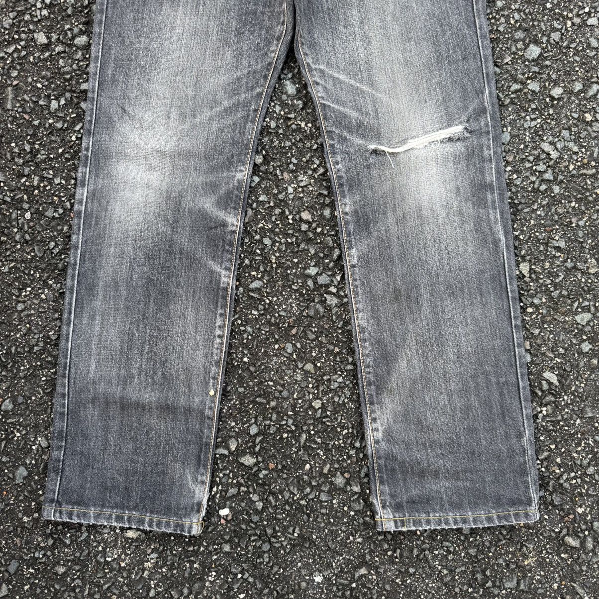 Edwin W33 VINTAGE EDWIN DENIM RIPPEP BLACK JEANS PANTS Size US 33 - 5 Thumbnail