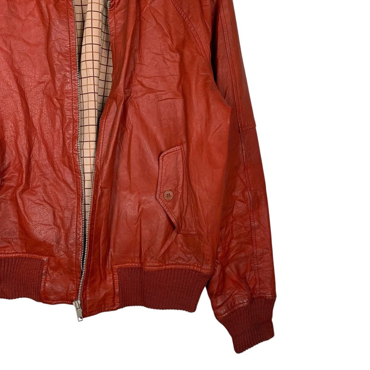 Japanese Brand Vintage Japanese Brand Red Leather Jacket Size US S / EU 44-46 / 1 - 4 Thumbnail