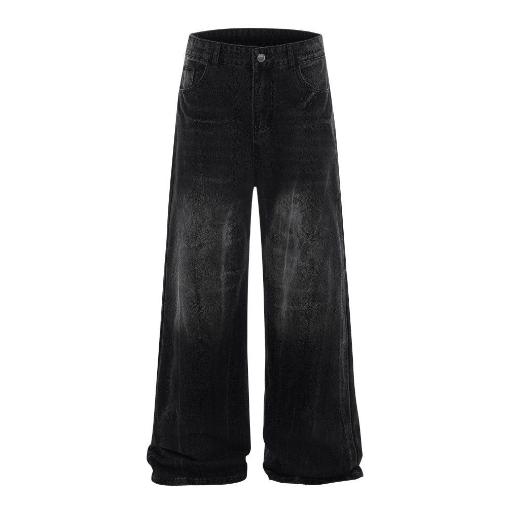 Jean Retro punk street style washed distressed jeans for men Size US 32 / EU 48 - 1 Thumbnail