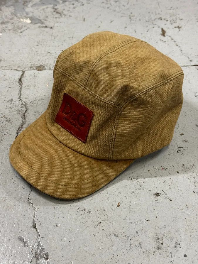 Dolce & Gabbana 2000s Dolce & Gabbana Camel Canvas Cap Size ONE SIZE - 5 Thumbnail