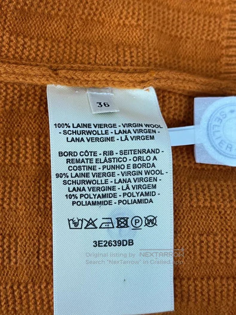 Hermes Hermes Orange H Printed Short Sleeve Knit Top Size XS / US 0-2 / IT 36-38 - 5 Thumbnail