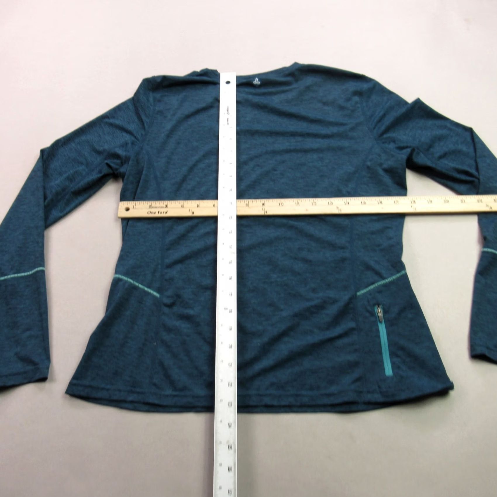 Prana Prana Shirt Womens Medium Long Sleeve Pullover Blue Crew Neck Casual Size M / US 6-8 / IT 42-44 - 7 Thumbnail