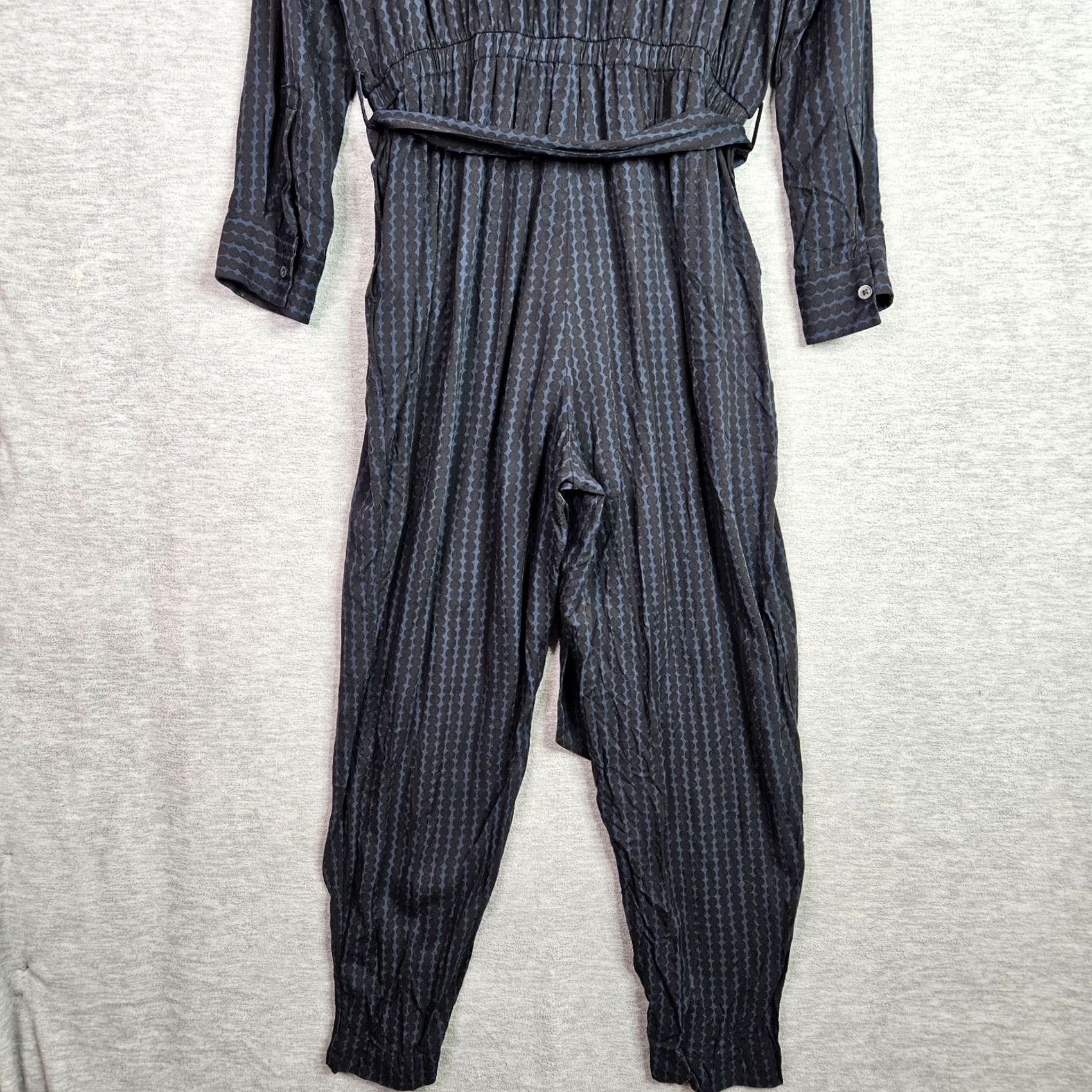 Uniqlo Marimekko x Uniqlo One-Piece Jumpsuit Long Sleeve Button Tie Waist Multicolor Patterned Women M Size M / US 6-8 / IT 42-44 - 4 Thumbnail