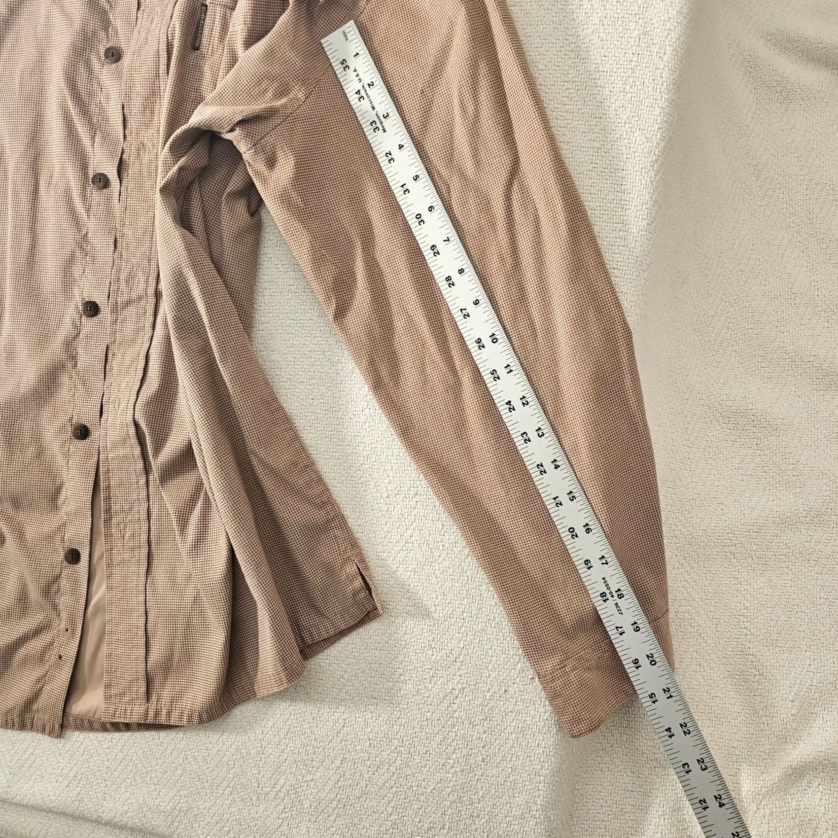 Weatherproof Weatherproof Mens L Shirt Button-Down Long Sleeve Brown Check Nylon Pocket Casual Workwear Button-Up Vintage: No Thread Size US L / EU 52-54 / 3 - 6 Thumbnail