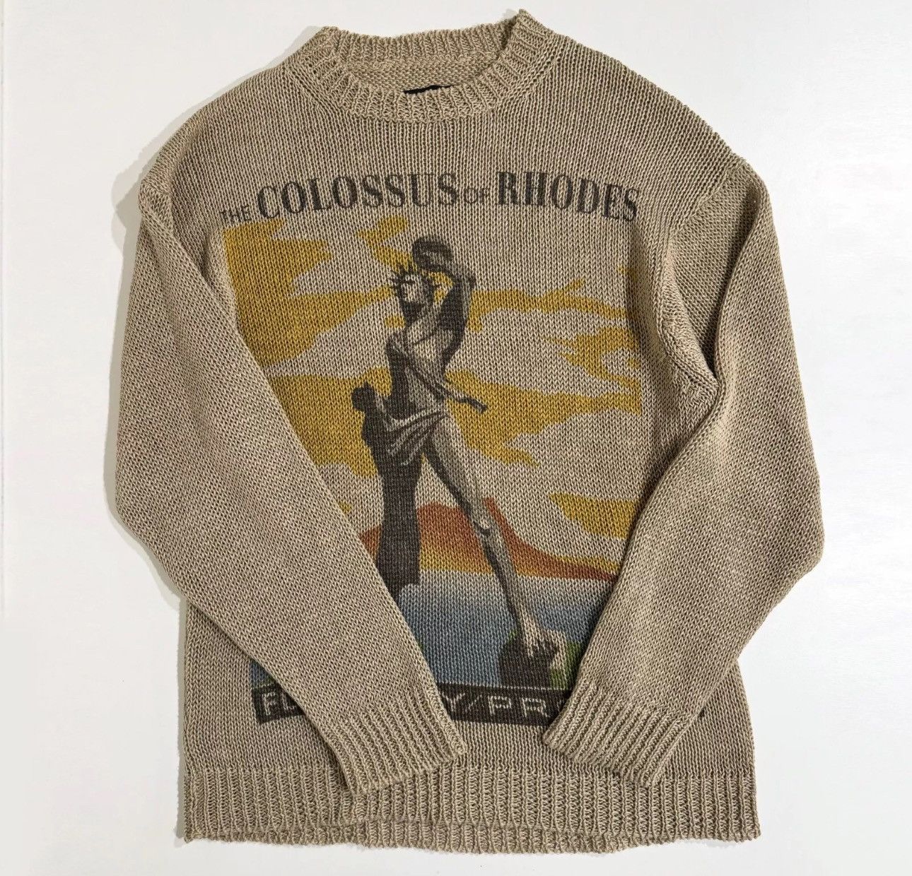 Y/Project Y/PROJECT Oversized Colossus Of Rhodes Postcard Linen Knit S Size S / US 4 / IT 40 - 1 Thumbnail