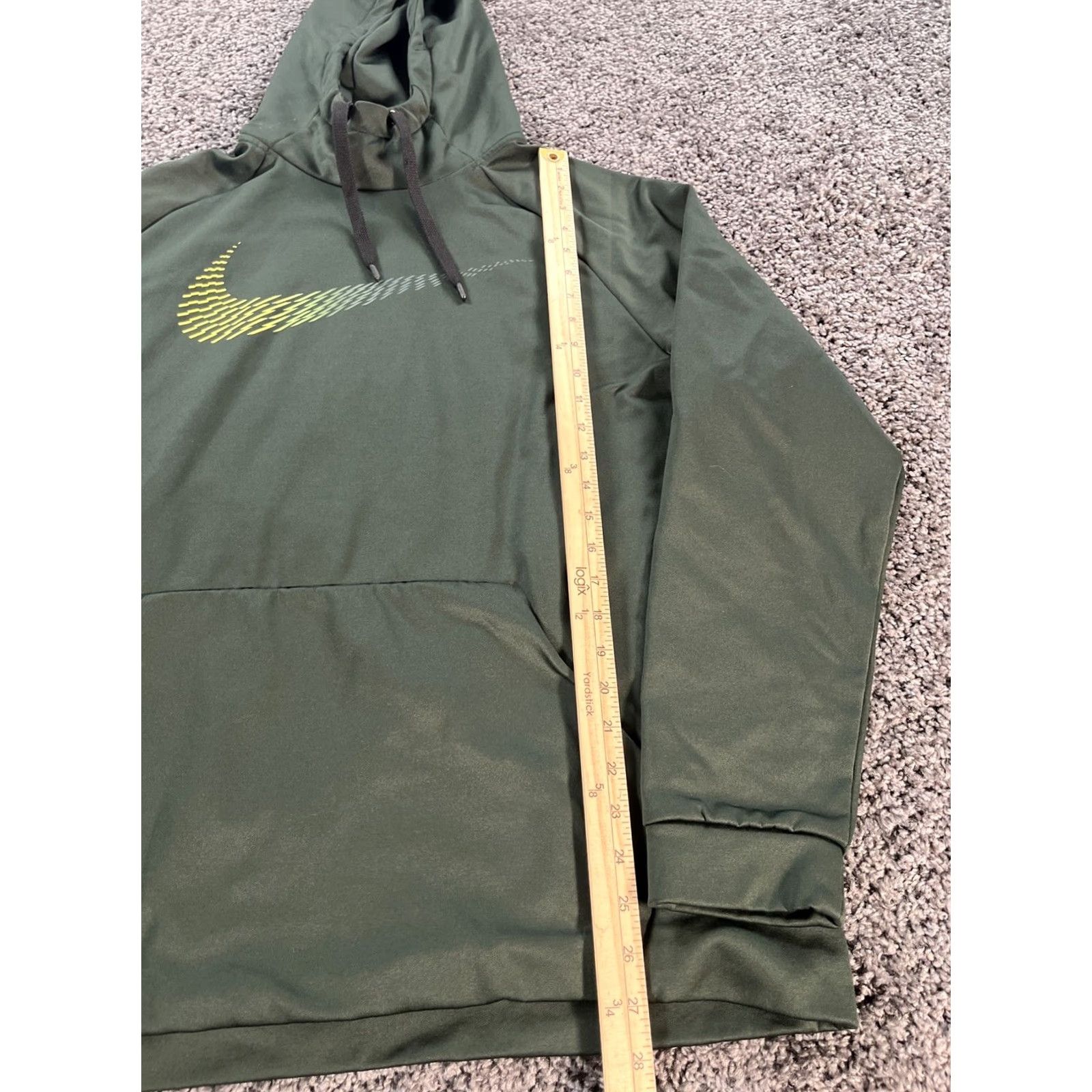 Nike Nike Hoodie Mens L Green Full Zip Hooded Dri Fit 860465-010 Gym Sportswear Size US L / EU 52-54 / 3 - 2 Thumbnail