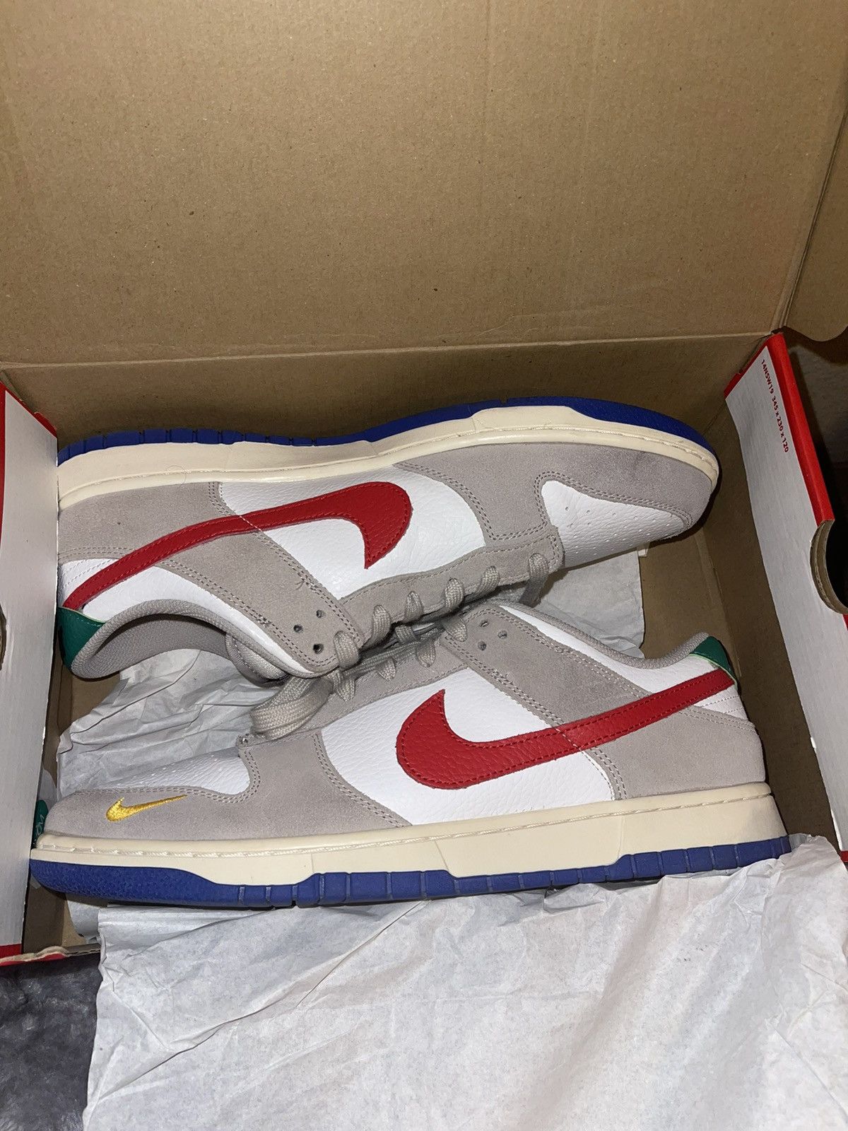 image of Nike Dunk Low Iron Ore Shoes in Red, Men's (Size 13)