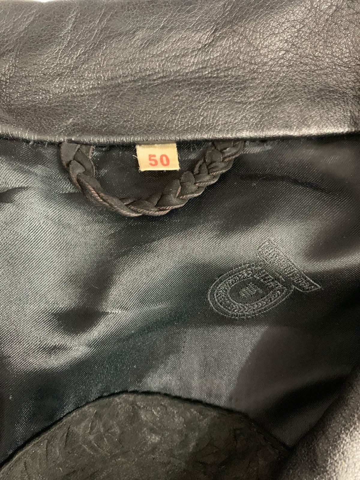 Vintage Vintage AMGE Made In Spain Outdoor Streetwear Leather Jaket Size US L / EU 52-54 / 3 - 8 Thumbnail