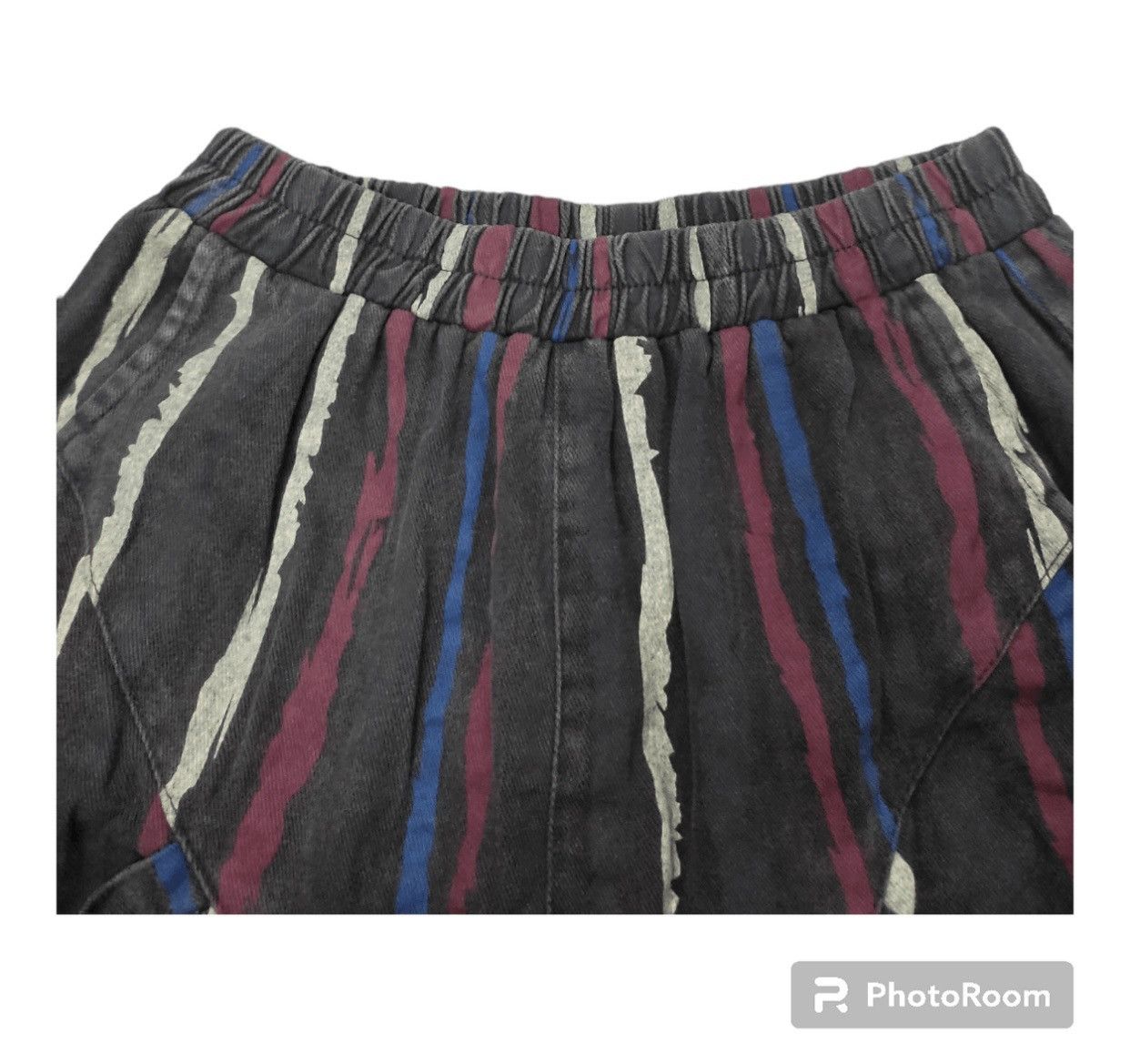 Vintage VINTAGE JAPANESE ABSTRACT STRIPE TAPERED PANTS Size 28" / US 6 / IT 42 - 3 Thumbnail