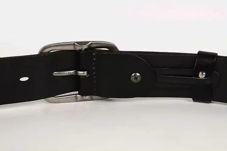 Leather × Vintage Men leather studded pin buckle belt Size ONE SIZE - 6 Thumbnail